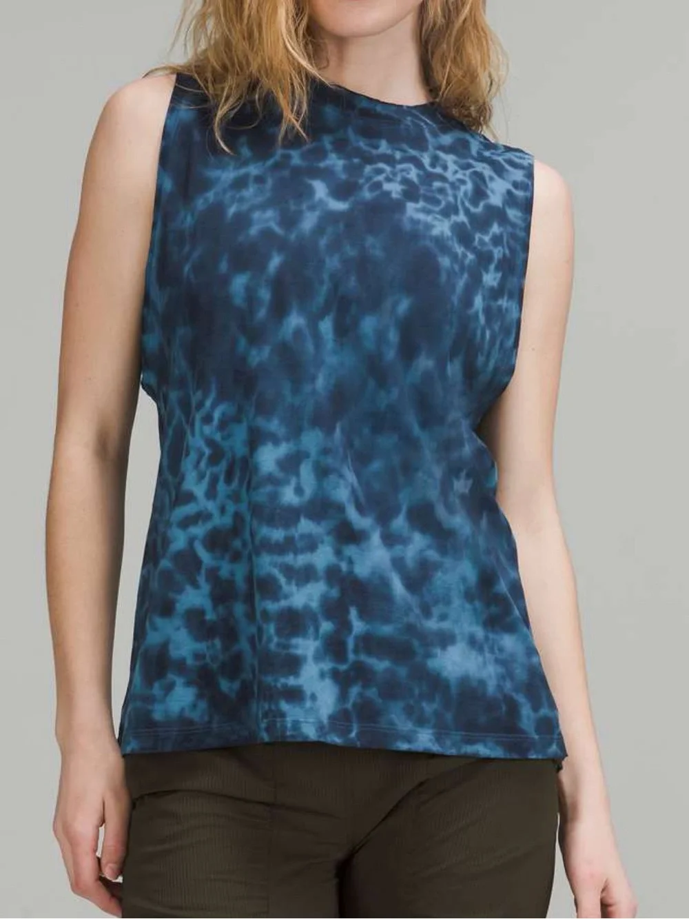 Lululemon All Yours Sleeveless Blue Tie-Dye Woman’s Tank Top